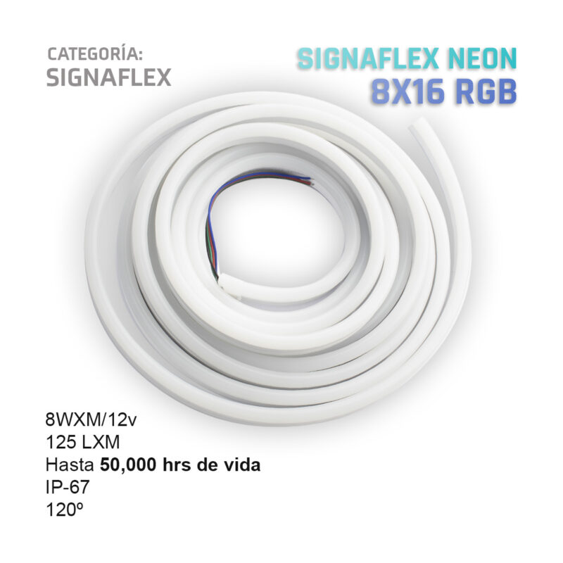 Led Neon Flex RGB Premium 8X16