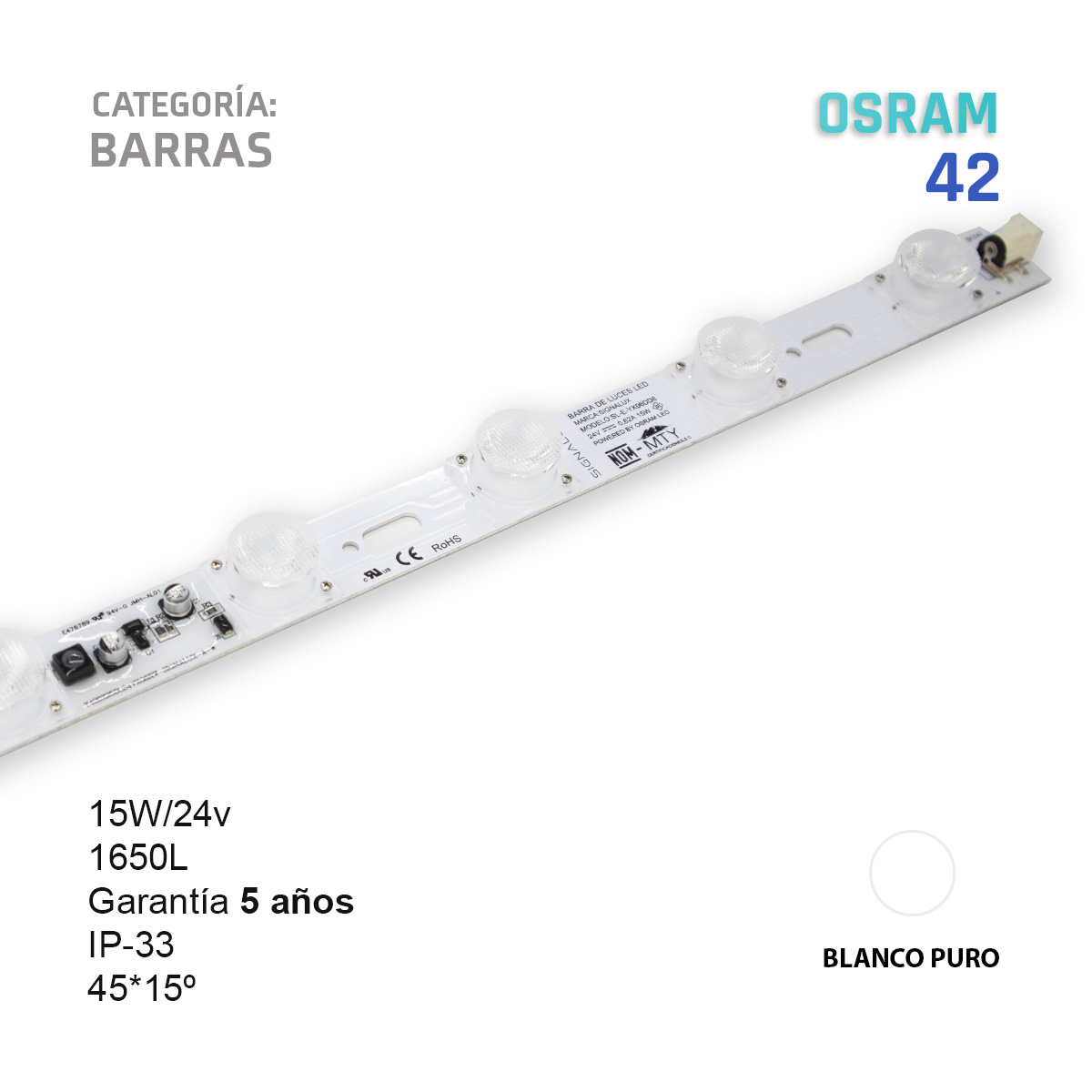 Barra LED Edgelite Osram 42